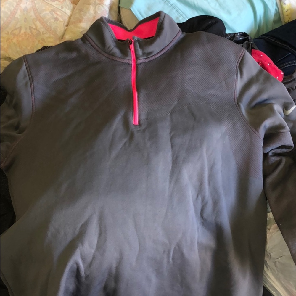 Nike gold half zip